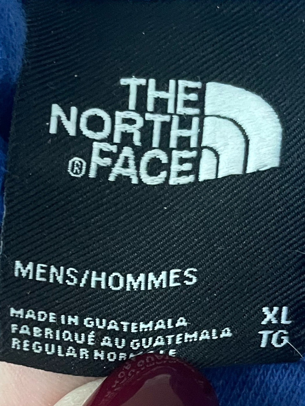 The North Face men’s long sleeve blue hoodie, front logo Size XL - Picture 2 of 4